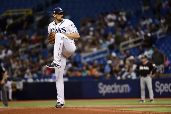Nathan Eovaldi is seen here as a member of the Tampa Bay Rays (Getty Images)