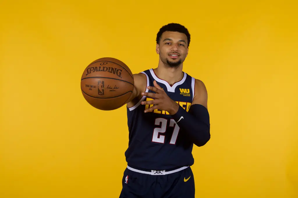 Guard Jamal Murray during the Denver Nuggets Media Day 