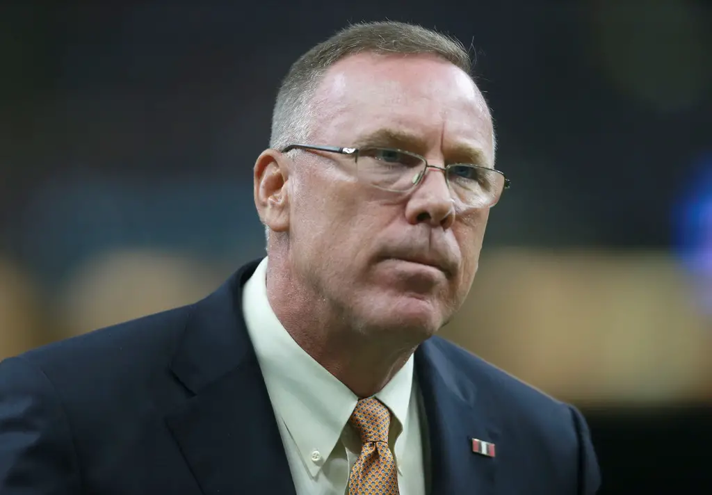 Cleveland Browns general manager John Dorsey on the sidelines prior to the New Orleans Saints game