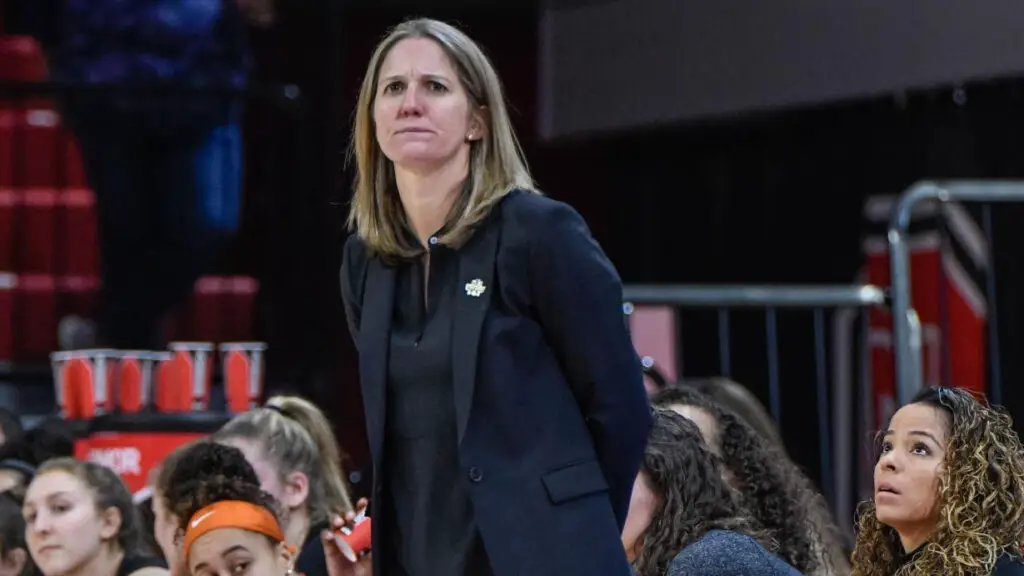 Former Princeton Tigers head coach Courtney Banghart during the 2019 Division 1 Women's Championship - First Round College Basketball game between the Princeton Tigers and the Kentucky Wildcats