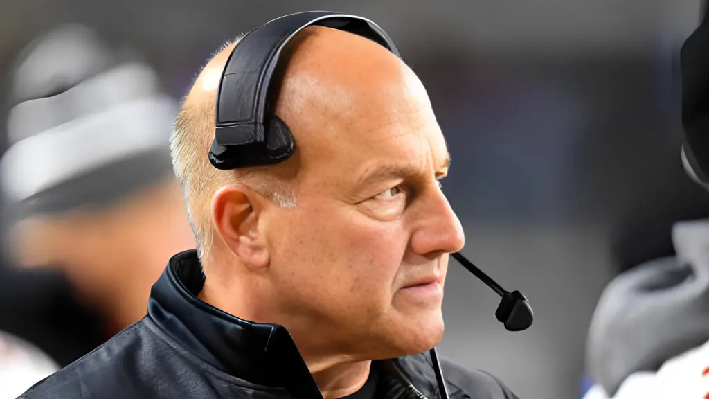 Former Boston College Eagles head coach Steve Addazio looks on during the second half against the Pittsburgh Panthers