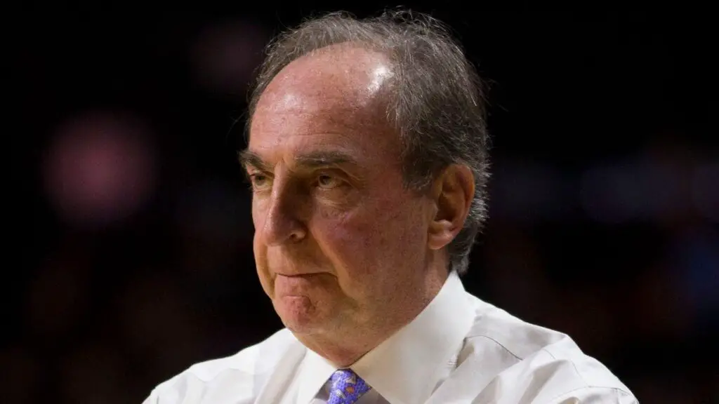 Former Temple Owls Head coach Fran Dunphy looks on against the Memphis Tigers