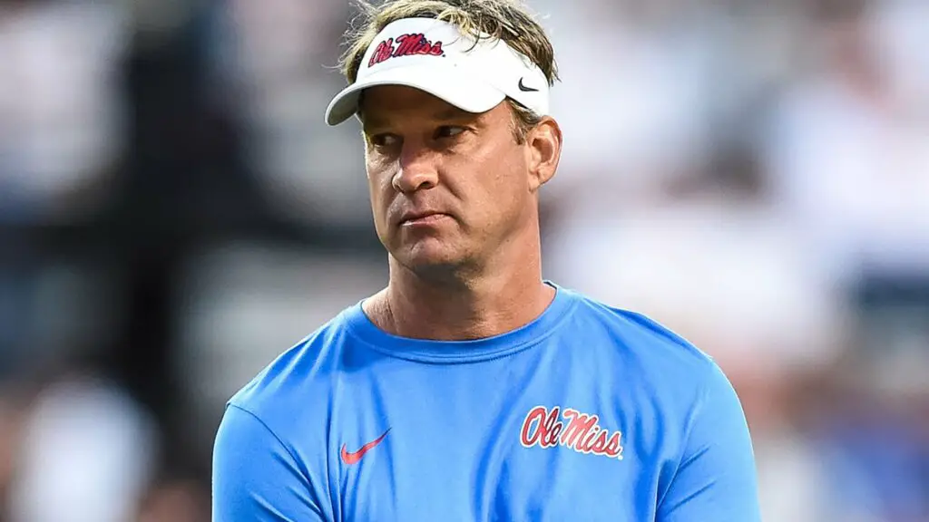 Ole Miss Rebels head coach Lane Kiffin looks on before the game against the Tennessee Volunteers