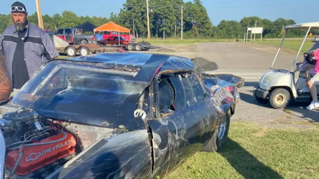 Street Outlaws driver Derek Travis was involved in a crash with “The Resurrection” at an event