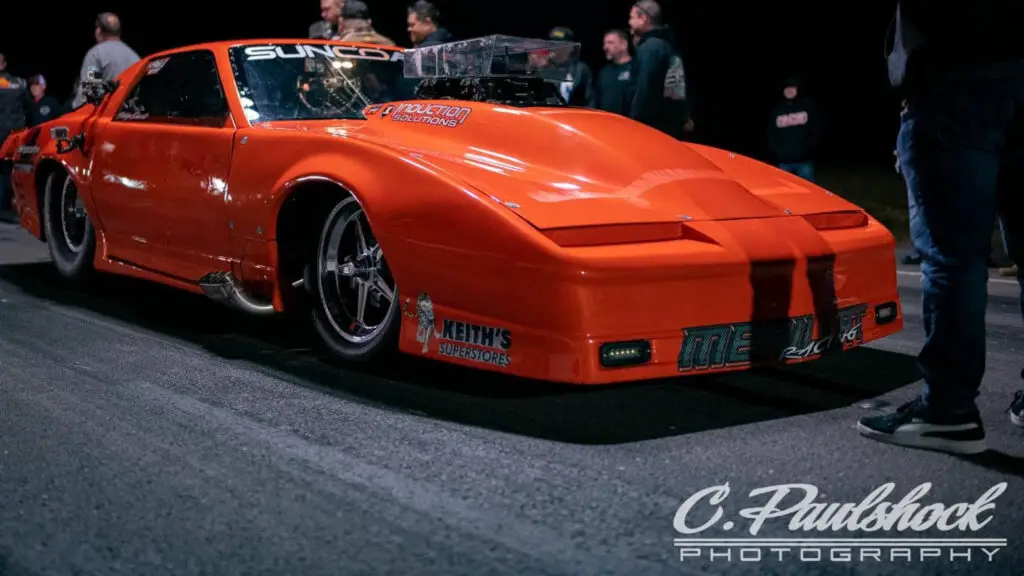 Street Outlaws star Lil Legend Bobby Ducote’s car on the streets before making a pass
