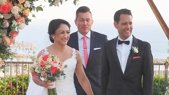 UFC Champion Carla Esparza is happy after marrying Michael Lomeli in a ceremony