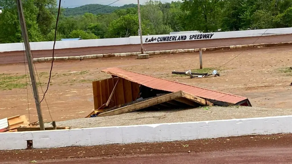 Lake Cumberland Speedway storm damage