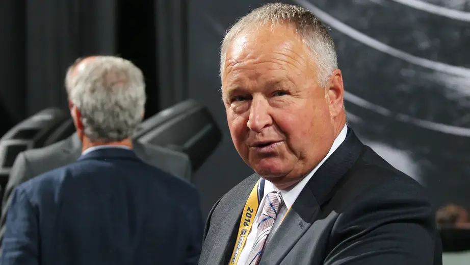 Anaheim Ducks head coach Randy Carlyle attends the first round of the 2016 NHL Draft at the First Niagara Center