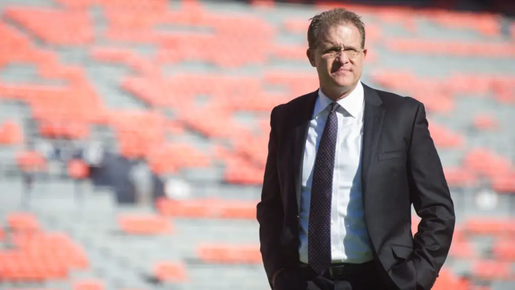 Former Auburn Tigers head coach Gus Malzahn looks on prior to their game against the Tennessee Volunteers