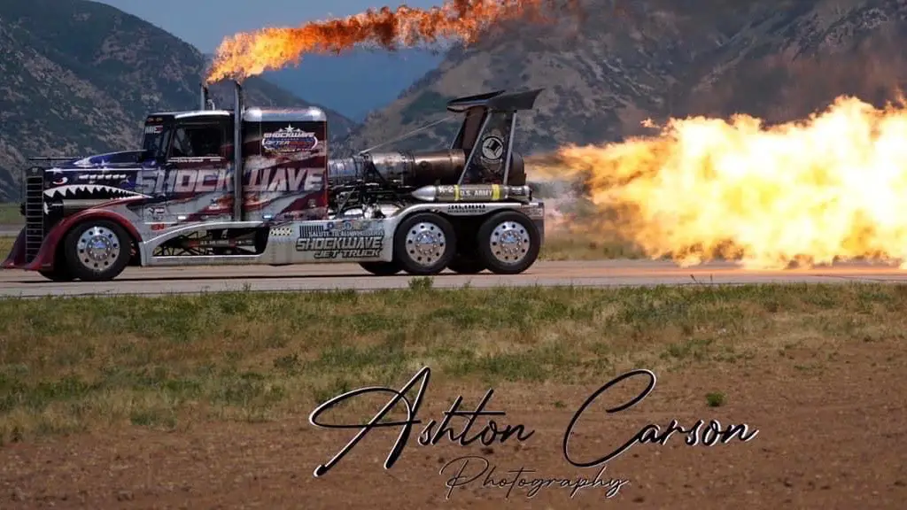 Shockwave Jet Truck making a pass in an unknown event