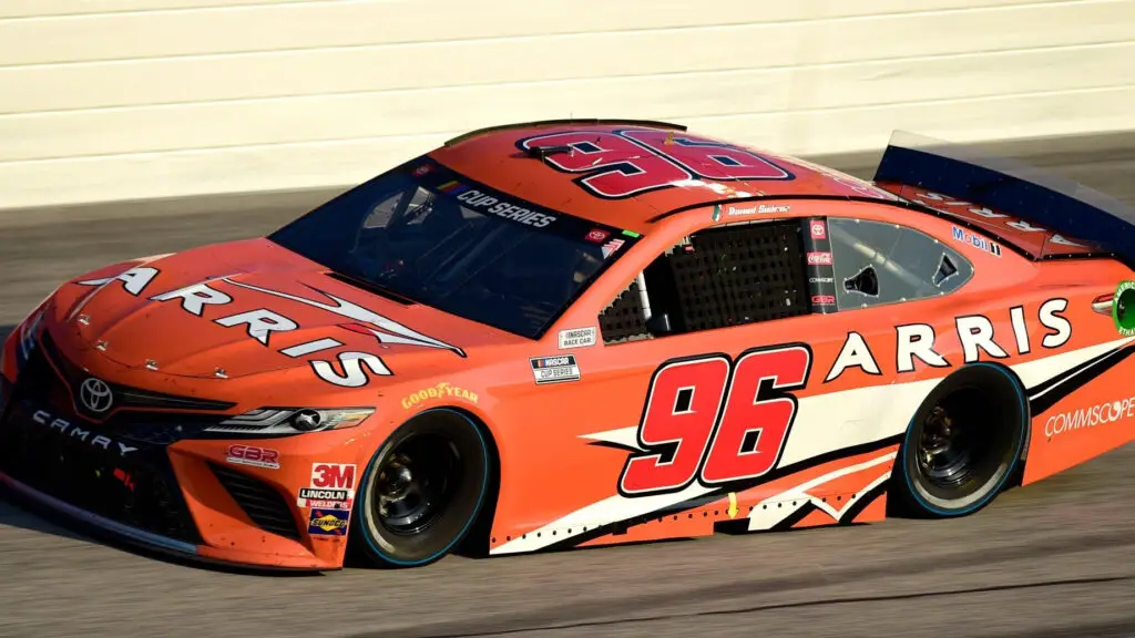 Former NASCAR Cup Series ARRIS Toyota driver Daniel Suarez drives during the NASCAR Cup Series Cook Out Southern 500