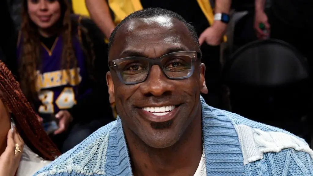 Pro Football Hall of Famer Shannon Sharpe attends the Los Angeles Lakers and Memphis Grizzlies basketball game