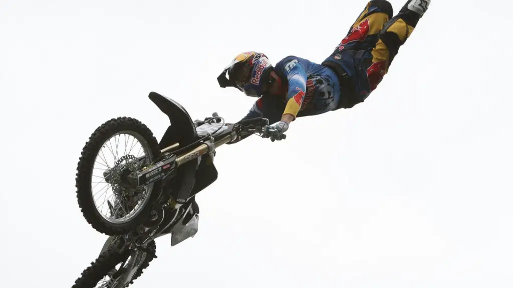NASCAR driver Travis Pastrana practices ahead of the first New Zealand Nitro Circus event