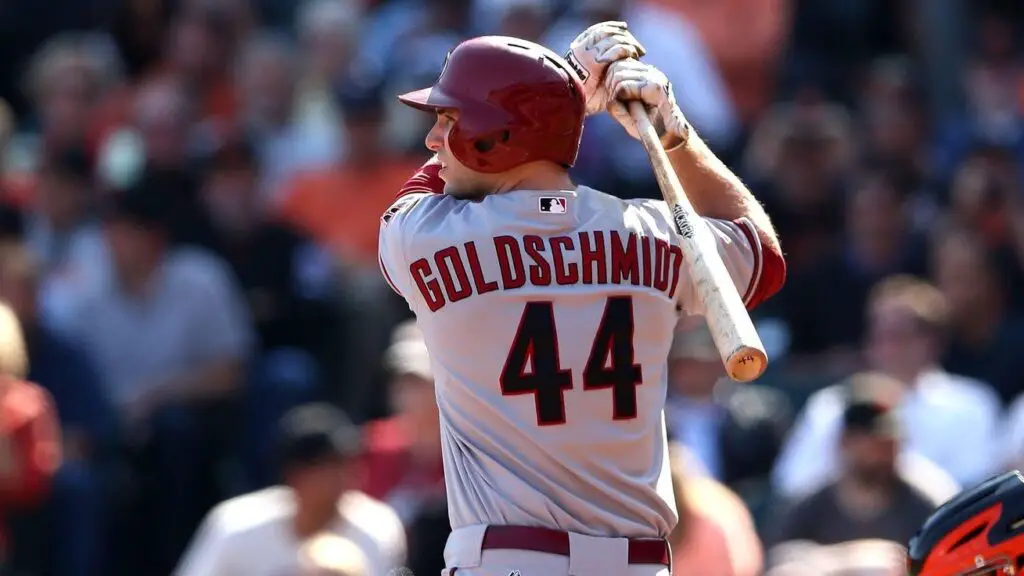 Arizona Diamondbacks first baseman Paul Goldschmidt bats against the San Francisco Giants