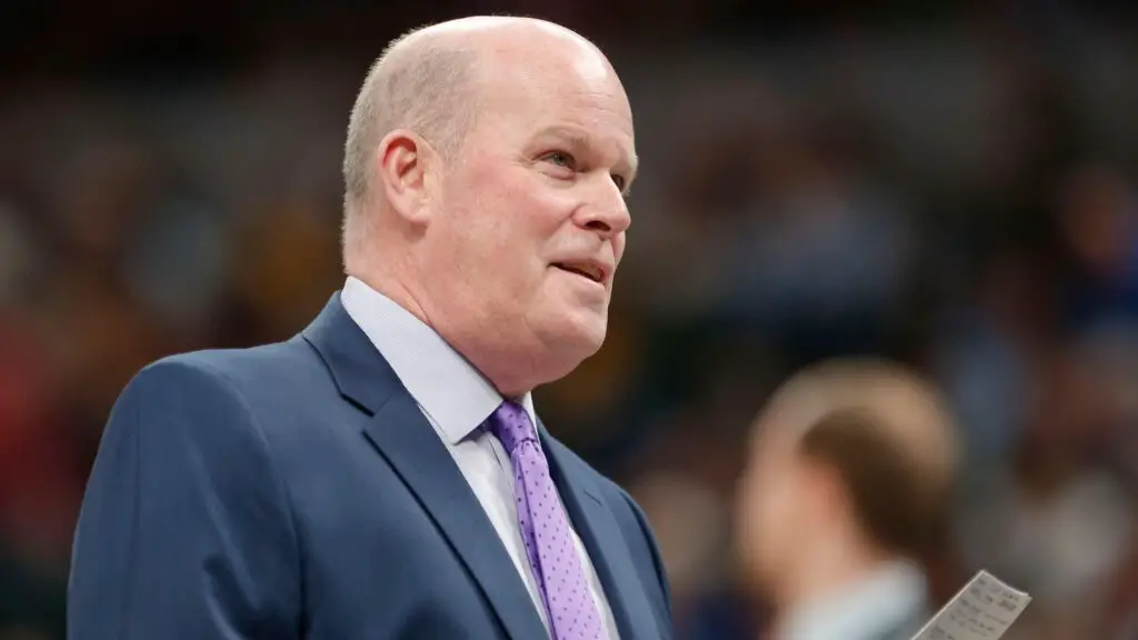 Former Charlotte Hornets Head coach Steve Clifford is seen during the game against the Indiana Pacers
