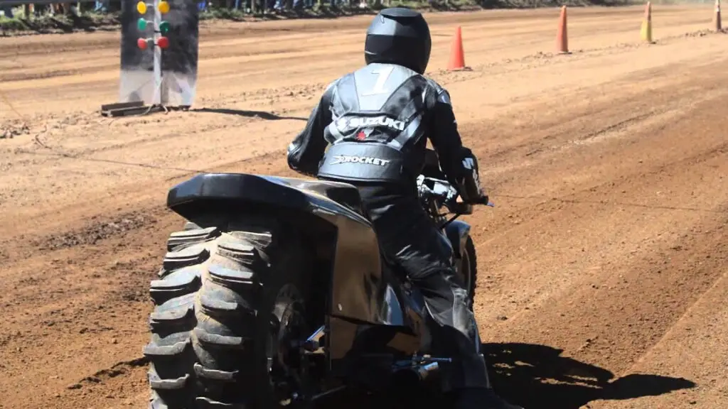 Top Fuel Motorcycle on Dirt 