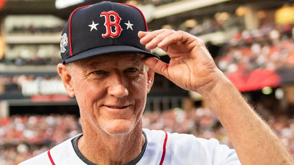 Boston Red Sox bench coach Ron Roenicke is introduced during the 2019 MLB All Star Game
