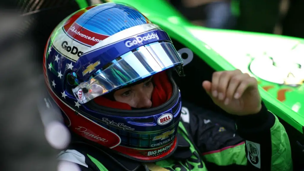 Former IndyCar driver Danica Patrick prepares to drive during the 102nd Running of the Indianapolis 500