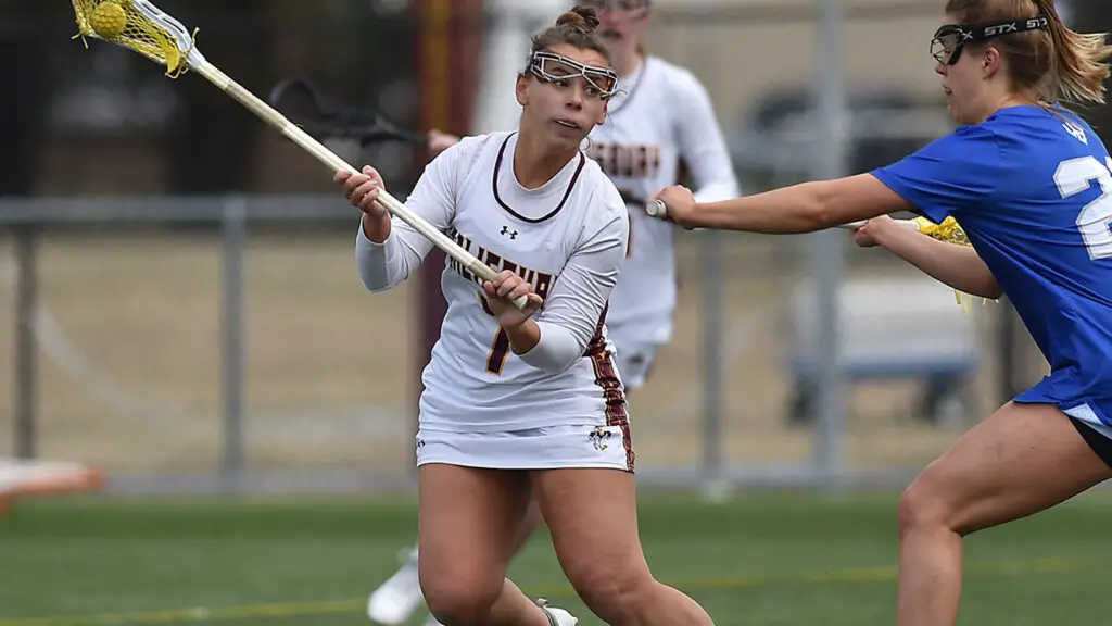 Salisbury Sea Gulls attacker Mary Hanzsche looks to make a play in a game
