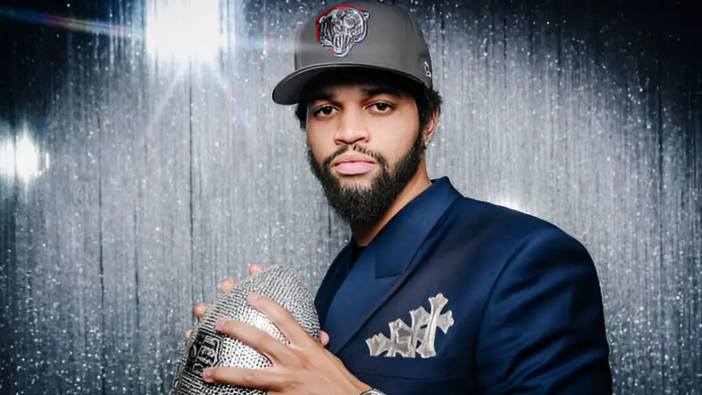 Chicago Bears quarterback Caleb Williams poses for portraits after being selected first overall in the 2024 NFL draft