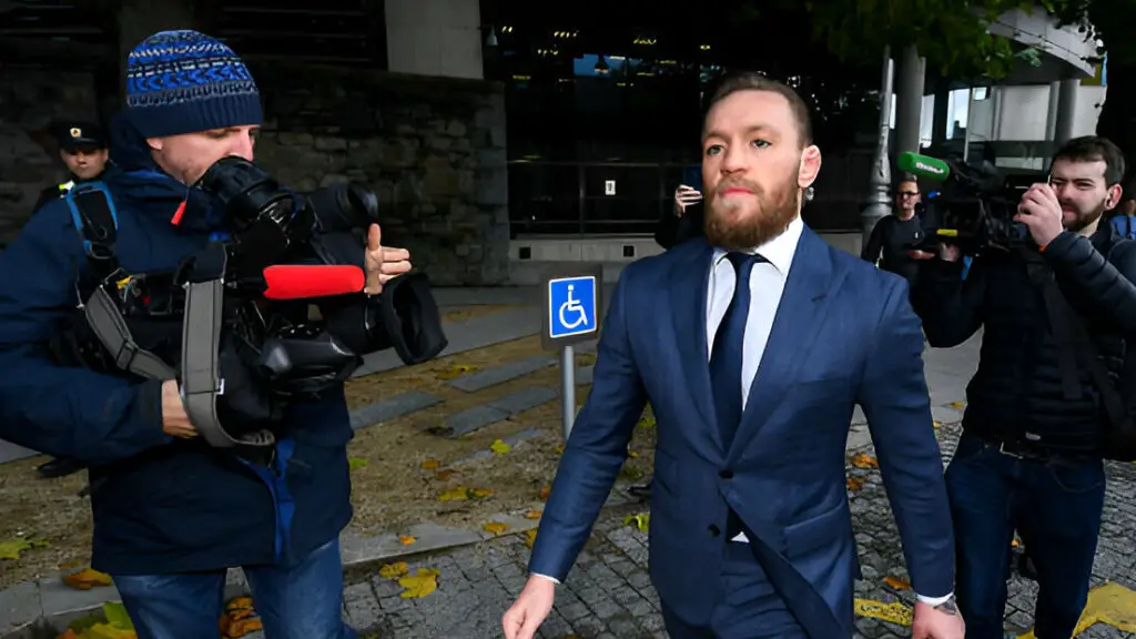 UFC Superstar Conor McGregor leaves The Criminal Courts of Justice