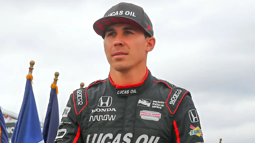 Schmidt Peterson Motorsports driver Robert Wickens during driver introductions before the IndyCar Series ABC Supply 500