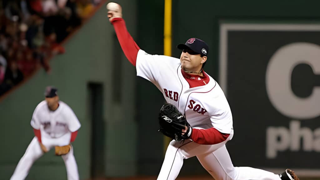 Boston Red Sox starting pitcher Josh Beckett throws a pitch against the Colorado Rockies during Game One of the 2007 World Series