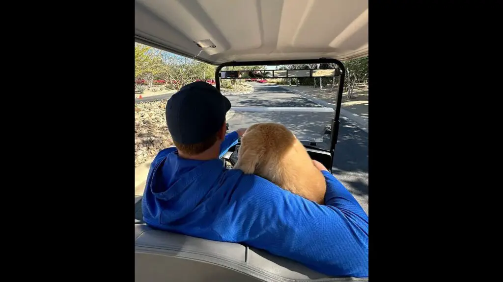 Kirk Herbstreit and his beloved dog Ben