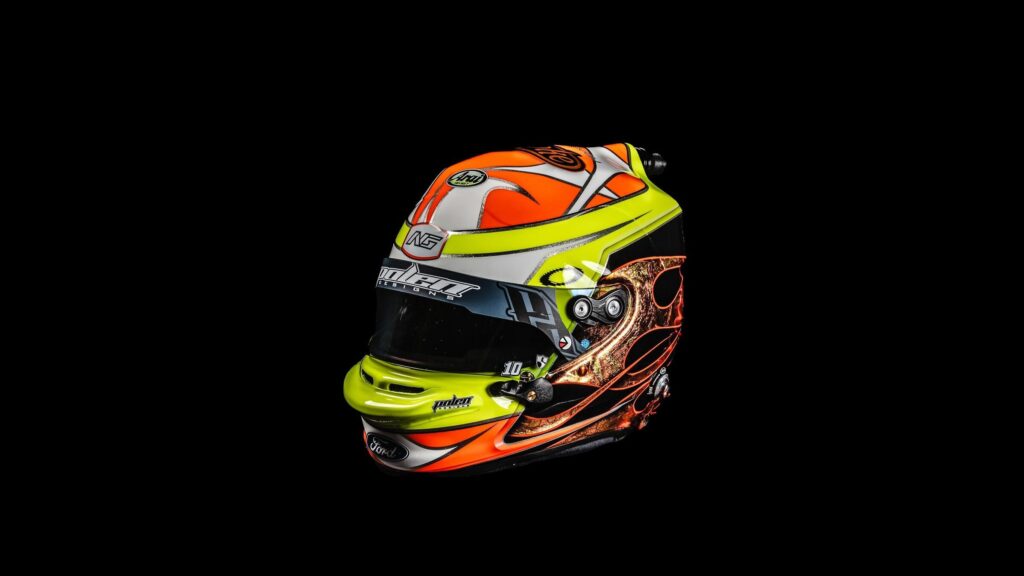 Noah Gragson’s Tony Stewart tribute helmet