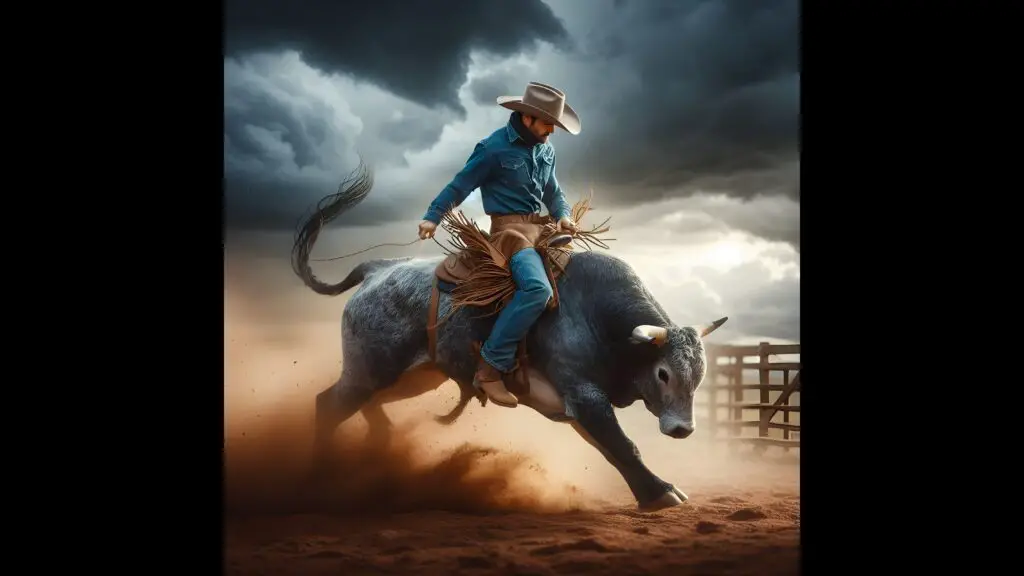 AI generated Bull Riding photo