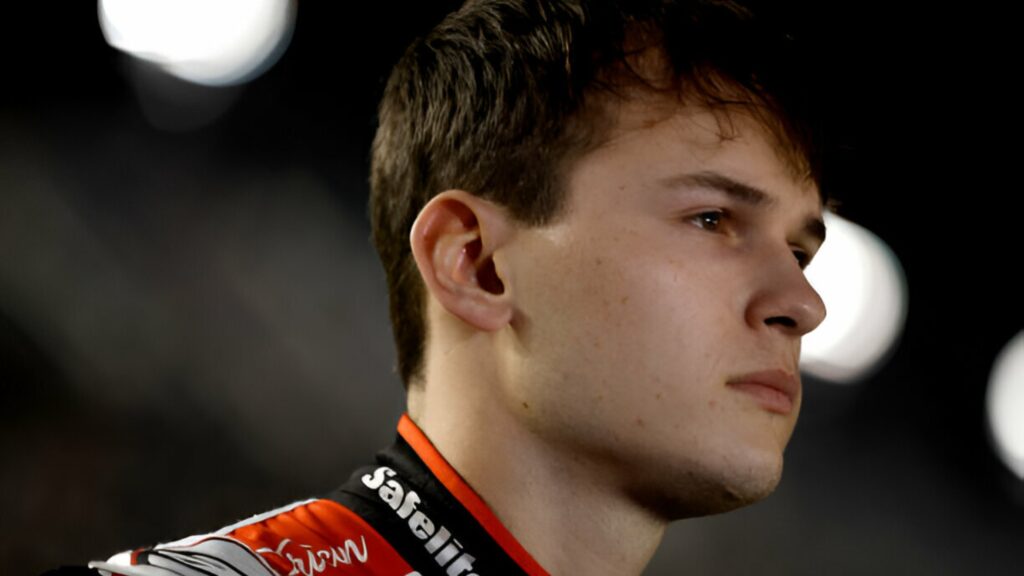 NASCAR Truck Series driver Corey Heim looks on before the NASCAR Craftsman Truck Series Fresh from Florida 250