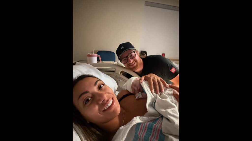 Rookie with his parents